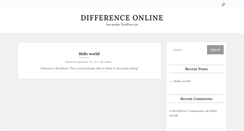 Desktop Screenshot of differenceonline.com